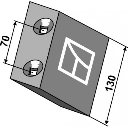 Нож короткий - правый