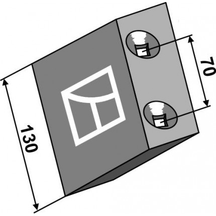 Нож короткий - левый