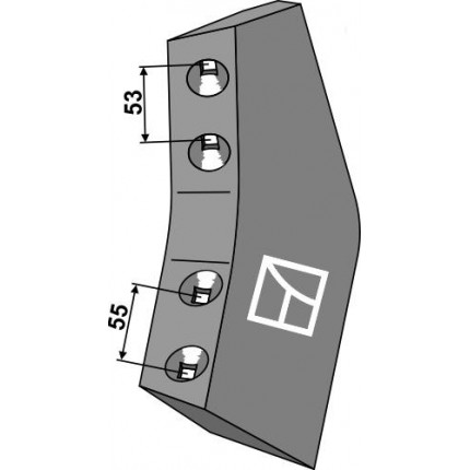 Нож длинный - правый