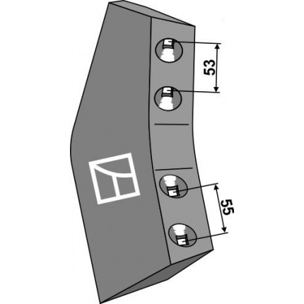 Нож длинный - левый