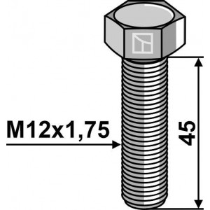 Шестигранный болт M12 без гайки
