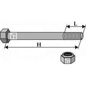 Болт - M16 x 2 - 8.8