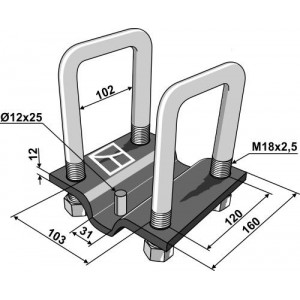 Крепежная скоба компл.