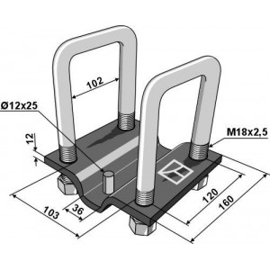 Крепежная скоба компл.