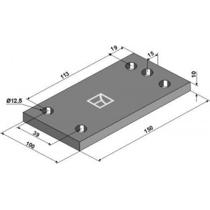 Пластина 150x10x100