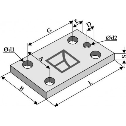 Пластина 150x12x80