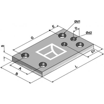 Пластина 170x10x100