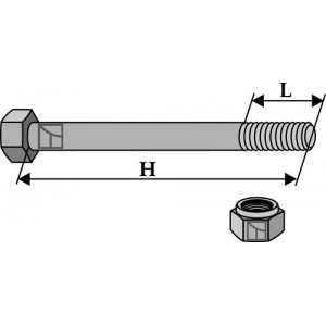 Болт - M12x1,75 - 8.8