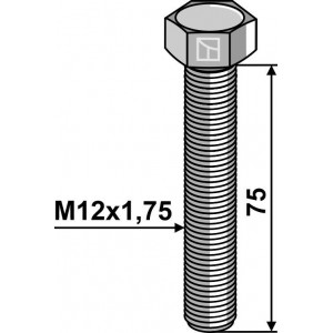 Шестигранный болт M12 без гайки