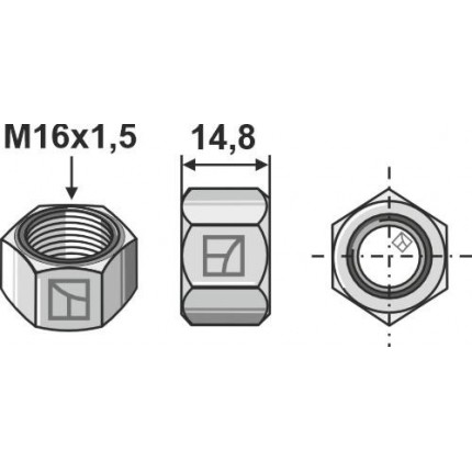 Гайка M16x1,5