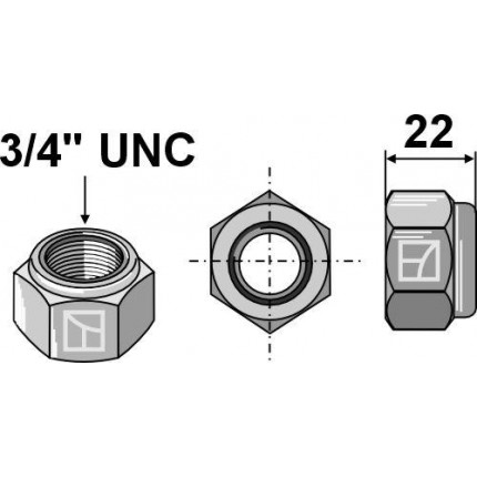 Стопорная гайка 3/4''UNC