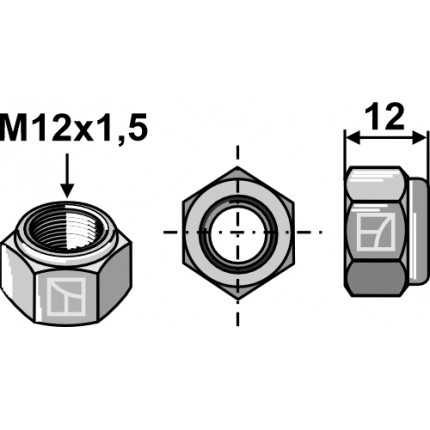 Стопорная гайка M12x1,5