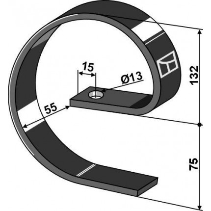 Усилительная пружина 45x10