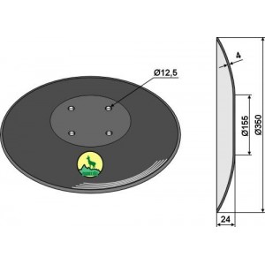 Высевающий диск Ø350x4