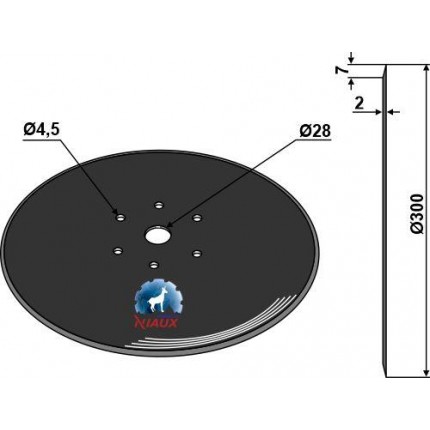 Высевающий диск Ø300x2