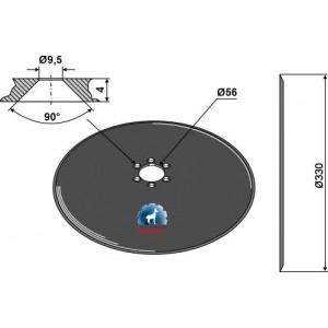 Высевающий диск Ø330x4