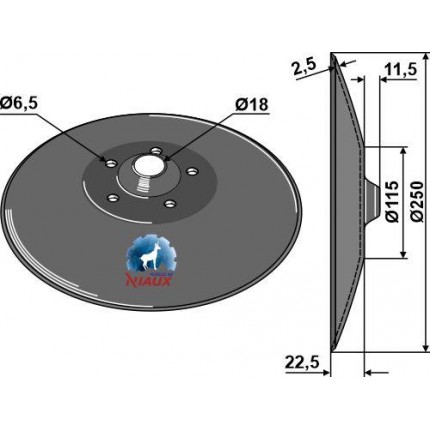 Высевающий диск Ø250x3