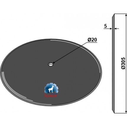 Высевающий диск Ø305x5