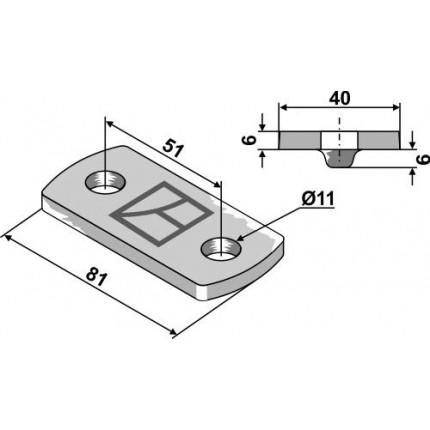 Крепежная пластина