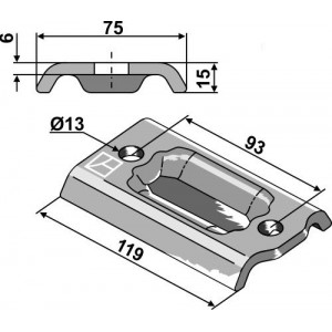 Крепежная пластина