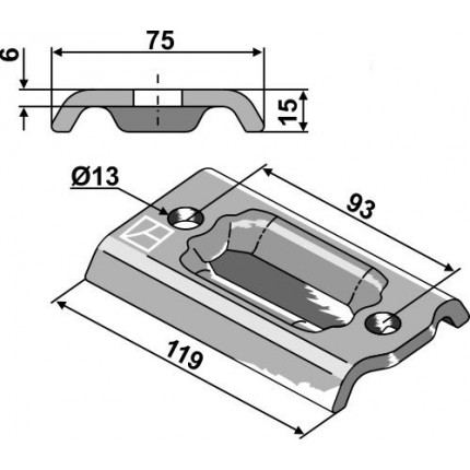 Крепежная пластина