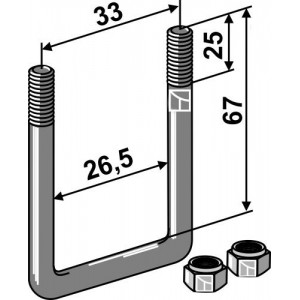 стремянка - M8x1,25