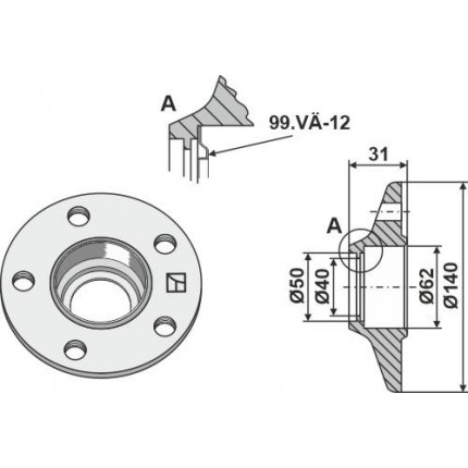 Фланец подшипника