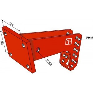 Крепление для зубьев  бороны