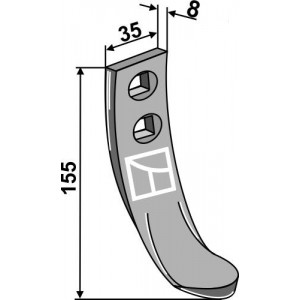 Лапа 155х35 мм