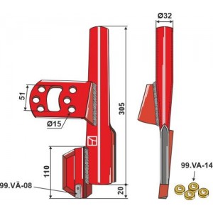 Семяпровод трубчатый сошника
