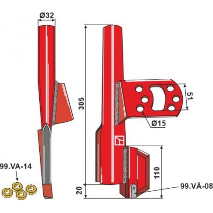 Семяпровод трубчатый сошника