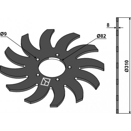 Пилообразный диск 310мм