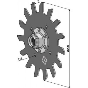 Диск для очистки рядков - левый