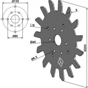 Диск для очистки рядков