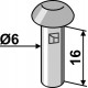Заклепка Ø6x16