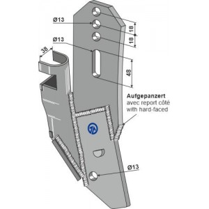 Стойка для гранулированых удобрений