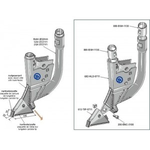 Двухканальный сошник