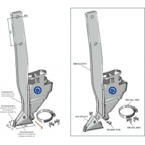 Высевающий сошник - левый