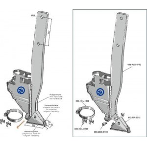 Высевающий сошник - правый