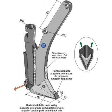 Высевающий сошник