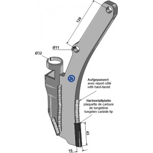 Высевающий сошник