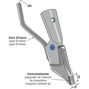 Быстросменная высевающая лапа 