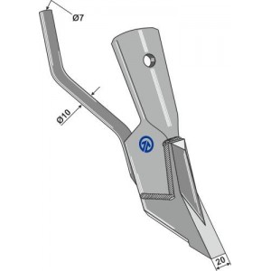 Быстросменная высевающая лапа
