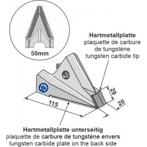 Сменный наконечник лапы