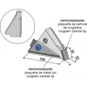 Сменный Наконечник лапы - правый