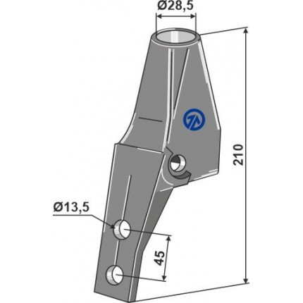 Держатель сошника стойки
