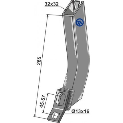 Семяпровод сошника сеялки