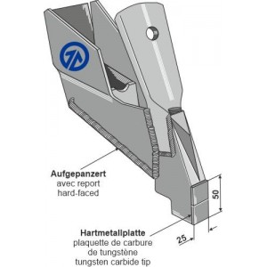 Быстросменная высевающая лапа 