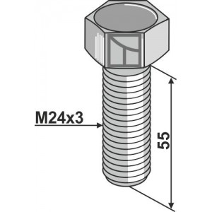 Болт M24x3x55