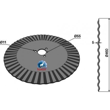 Дисковый сошник Ø460x5